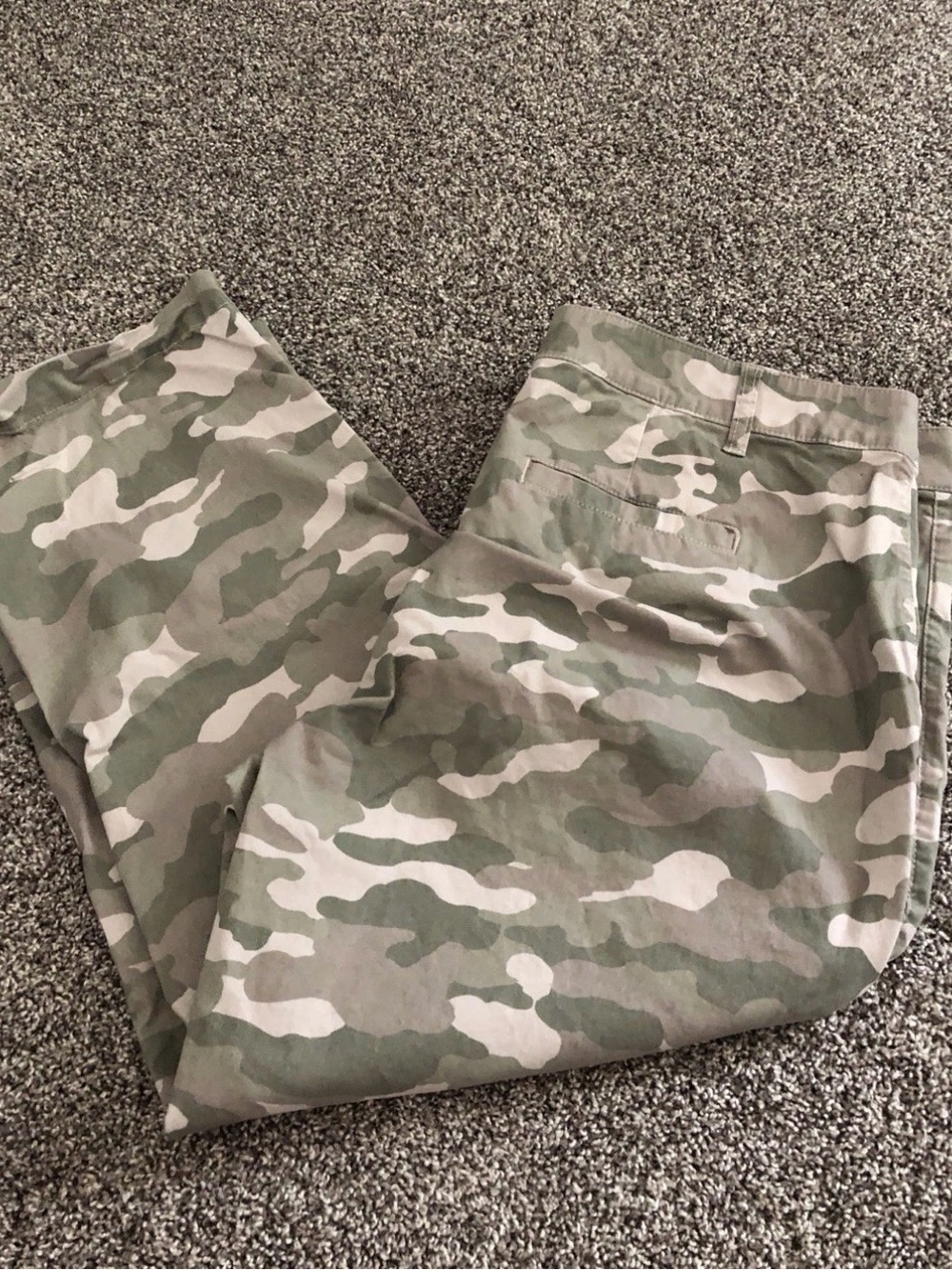 Gap Girlfriend Khaki Camouflage Ankle Pants - Womens 20, Waist 21”